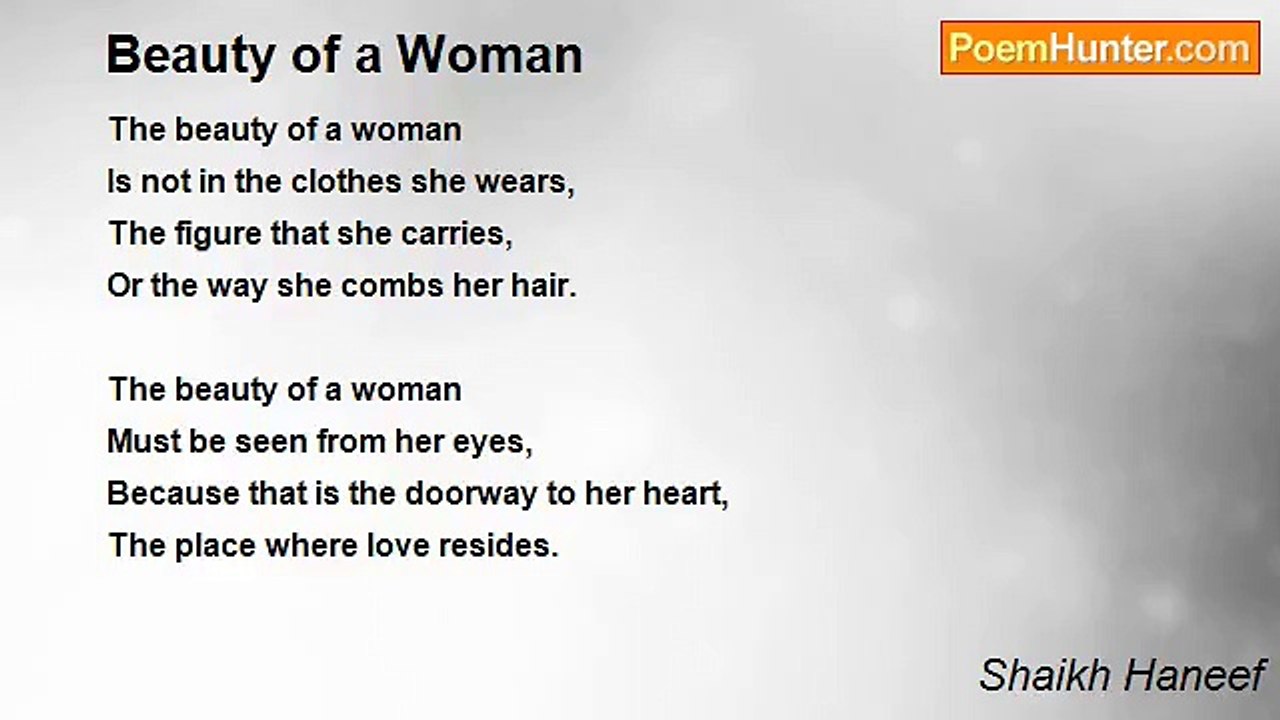 Shaikh Haneef - Beauty of a Woman