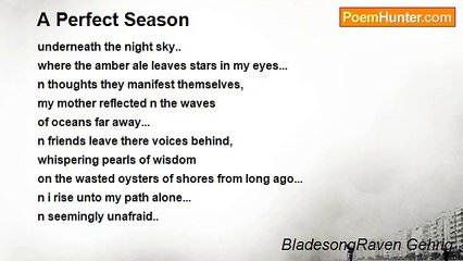 BladesongRaven Gehrig - A Perfect Season