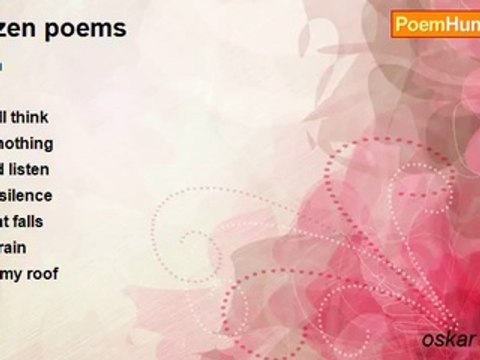 oskar hansen - 3 zen poems