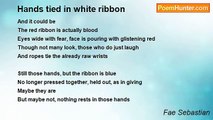 Fae Sebastian - Hands tied in white ribbon
