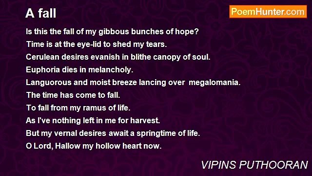 VIPINS PUTHOORAN - A fall