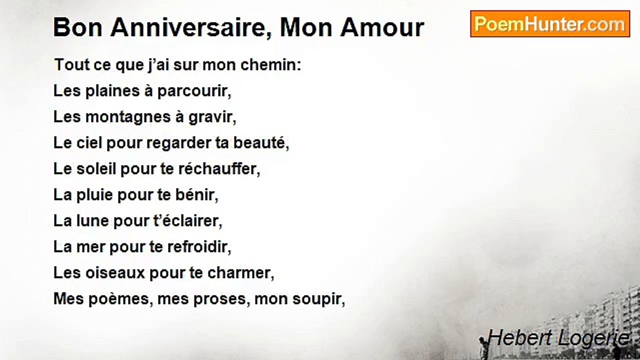 Hebert Logerie - Bon Anniversaire, Mon Amour