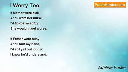 Adeline Foster - I Worry Too