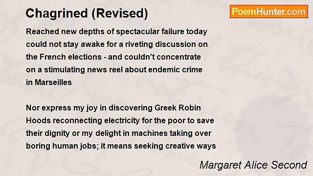 Margaret Alice Second - Chagrined (Revised)