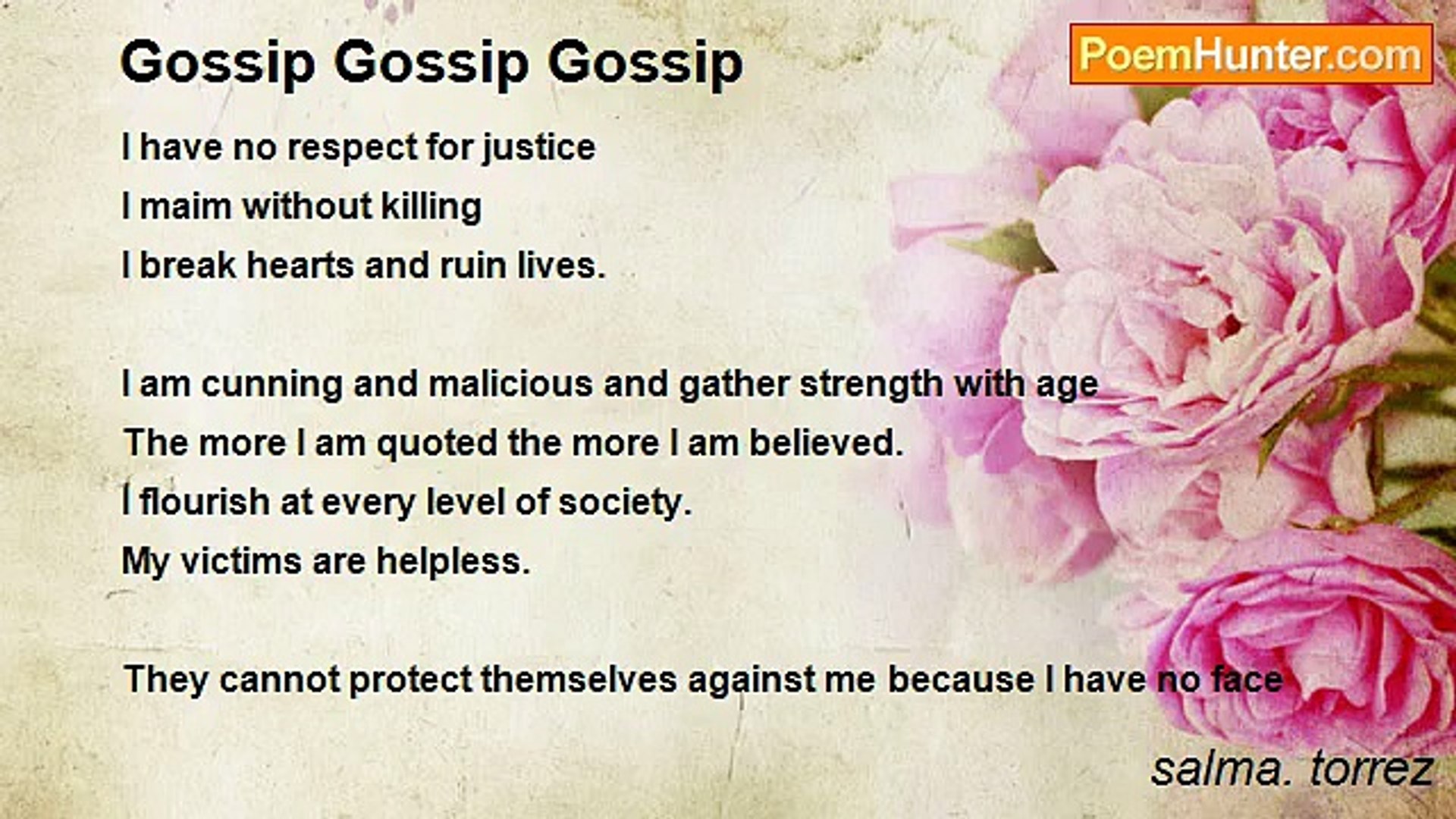 ⁣salma. torrez - Gossip Gossip Gossip