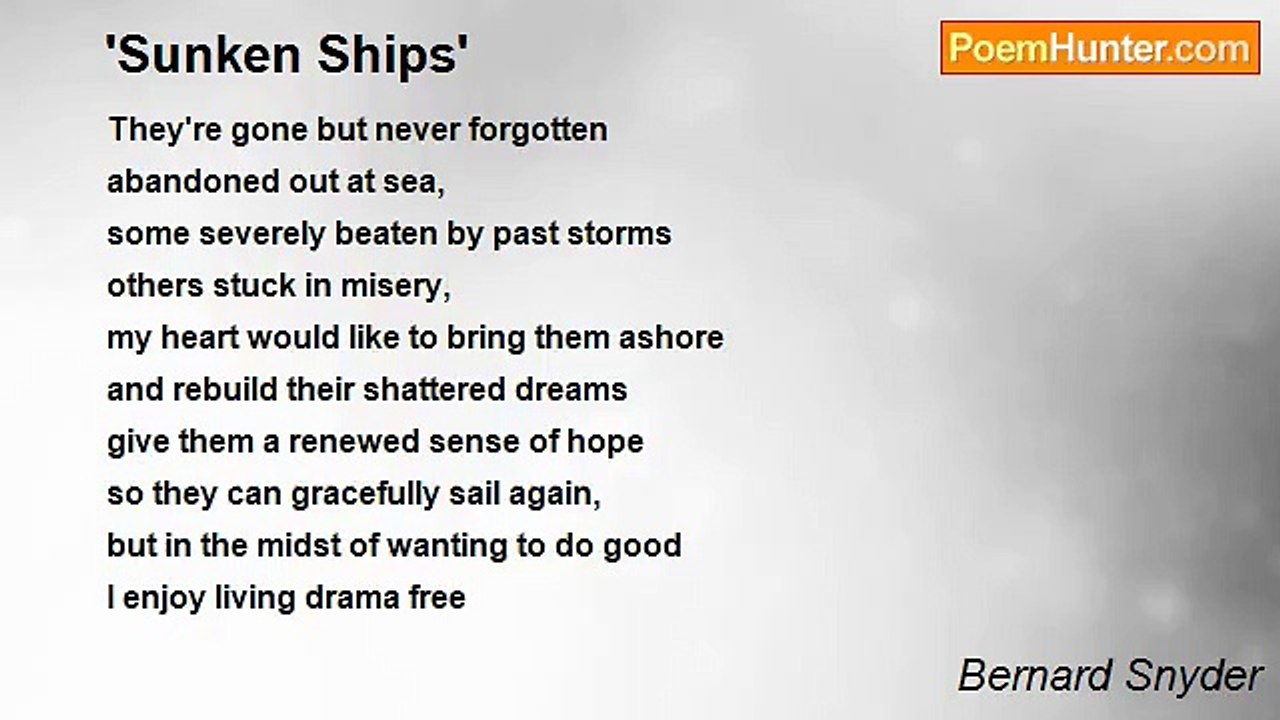 Bernard Snyder - 'Sunken Ships'