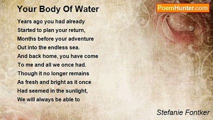 Stefanie Fontker - Your Body Of Water
