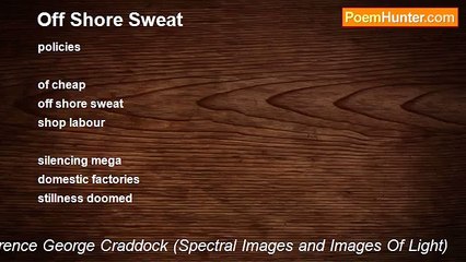 Terence George Craddock (Spectral Images and Images Of Light) - Off Shore Sweat