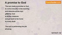 ramesh rai - A promise to God