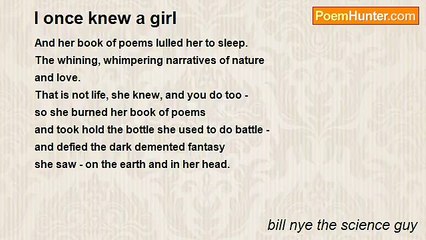 bill nye the science guy - I once knew a girl