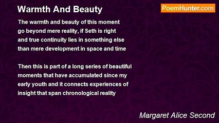 Margaret Alice Second - Warmth And Beauty