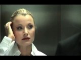 [ 18 ~ Sexy Funny Girl]Blonde seduces man in elevator- Funny GAG