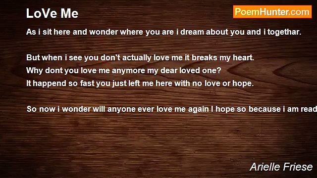 Arielle Friese - LoVe Me