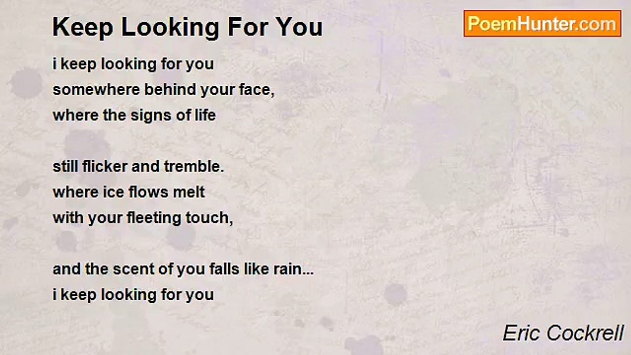 Eric Cockrell - Keep Looking For You