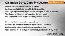 Harindhar Reddy - Oh, Indian Dove, Carry My Love for Her! (I'm too Shy)