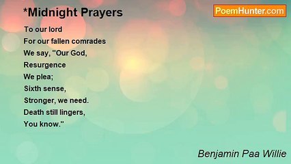 Benjamin Paa Willie - *Midnight Prayers