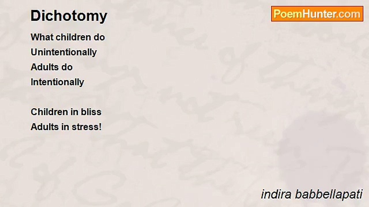 indira babbellapati - Dichotomy