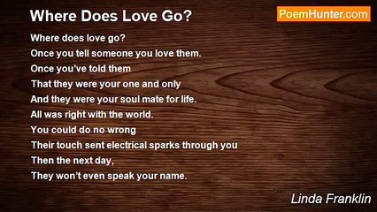 Linda Franklin - Where Does Love Go?