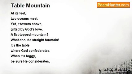 Jacqui Broad - Table Mountain