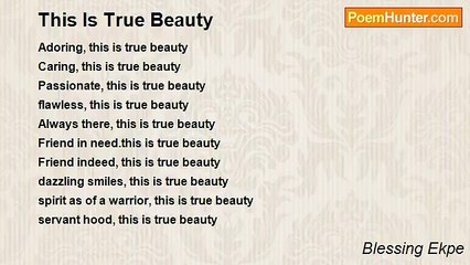 Blessing Ekpe - This Is True Beauty