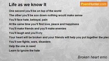 Broken heart emo - Life as we know It