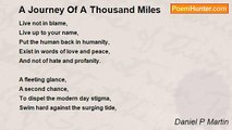 Daniel P Martin - A Journey Of A Thousand Miles