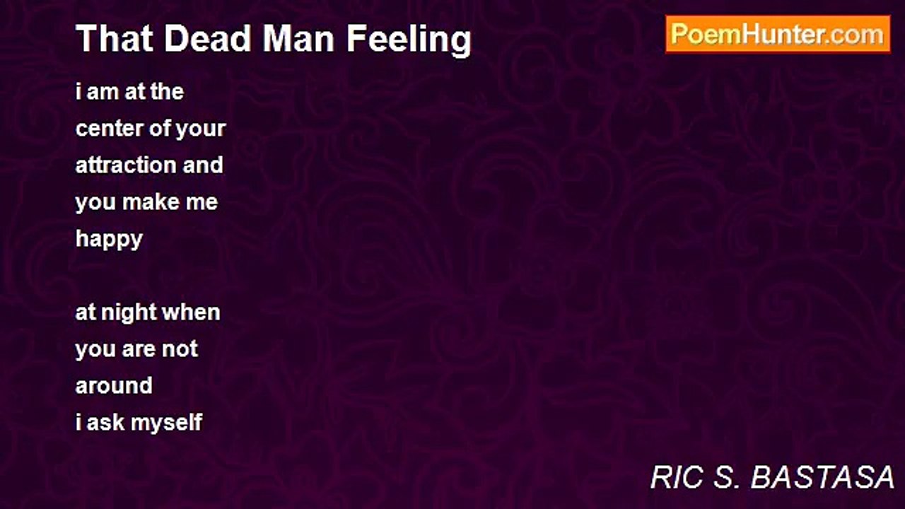 RIC S. BASTASA - That Dead Man Feeling