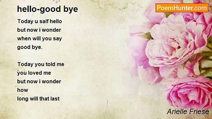 Arielle Friese - hello-good bye