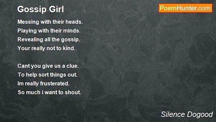 Silence Dogood - Gossip Girl