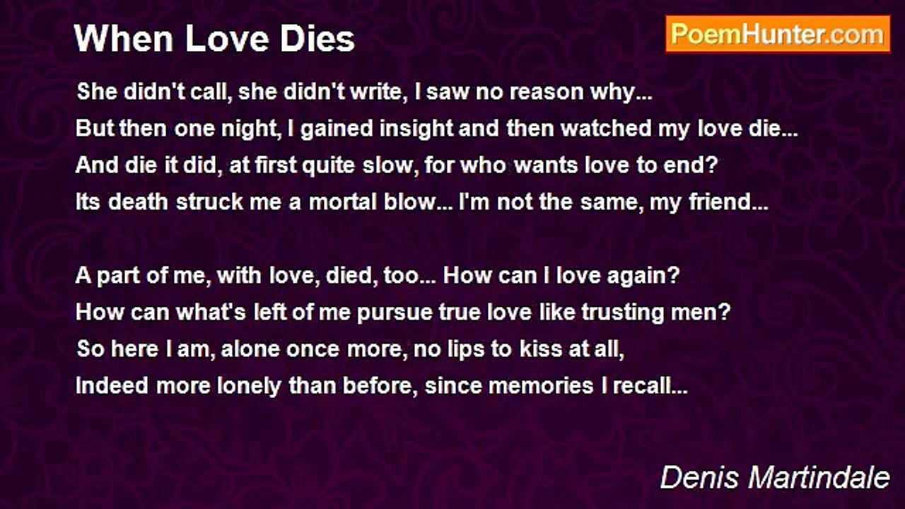 Denis Martindale - When Love Dies