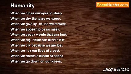 Jacqui Broad - Humanity