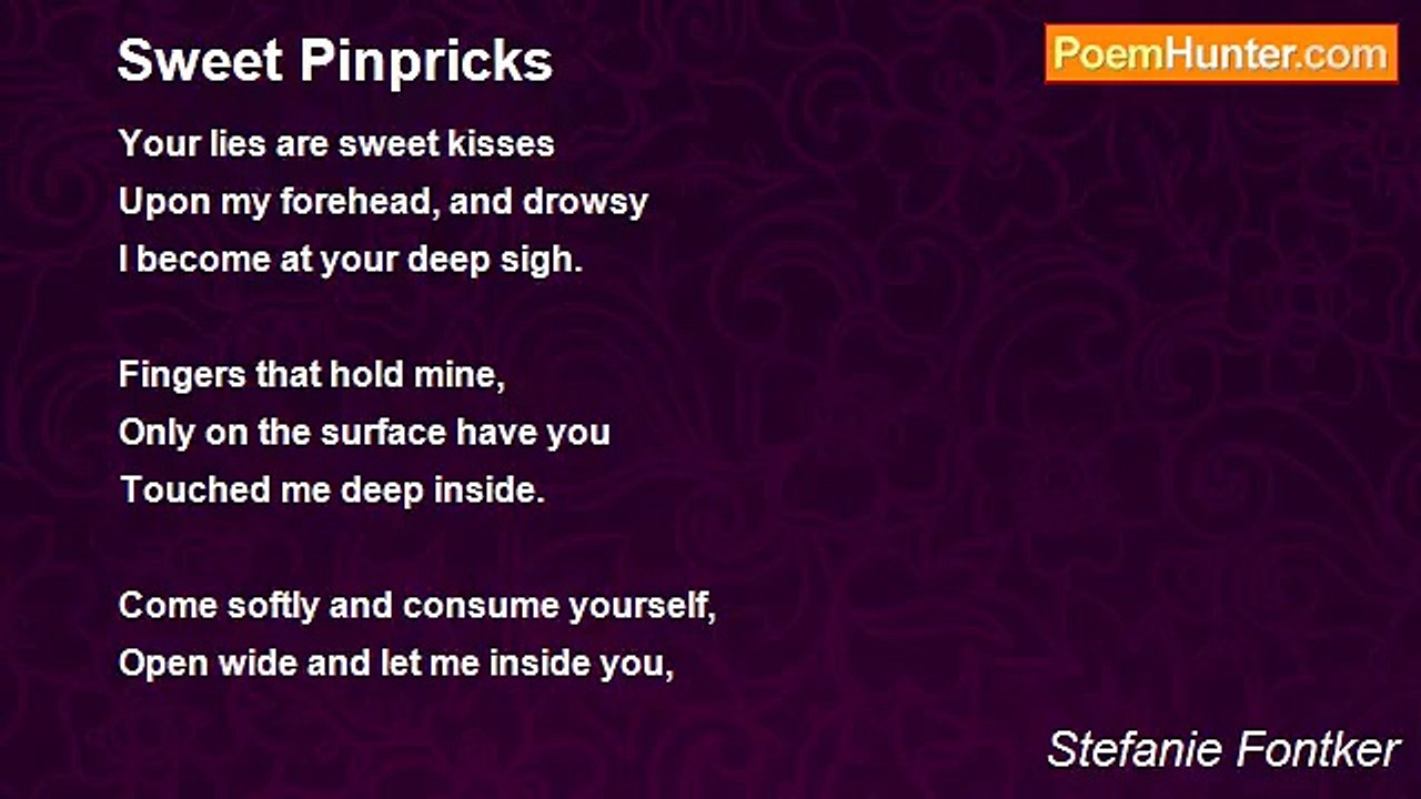 Stefanie Fontker - Sweet Pinpricks