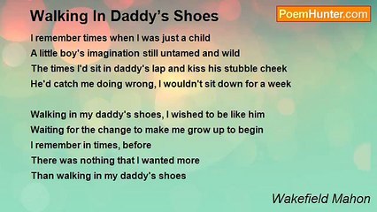 Wakefield Mahon - Walking In Daddy’s Shoes