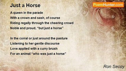 Ron Secoy - Just a Horse