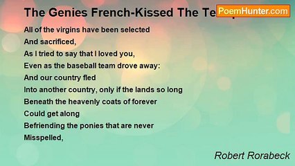 Robert Rorabeck - The Genies French-Kissed The Terrapin