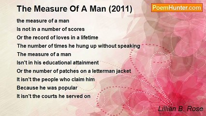 Lillian B. Rose - The Measure Of A Man (2011)