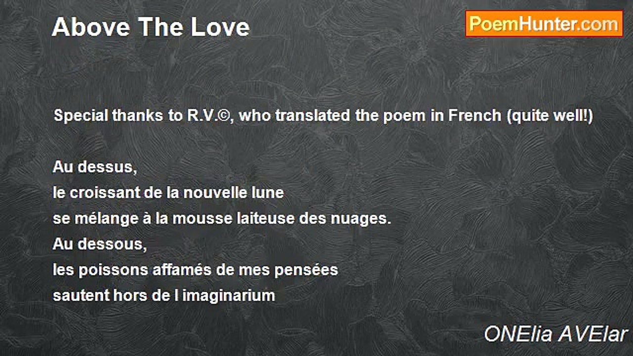 ONElia AVElar - Above The Love
