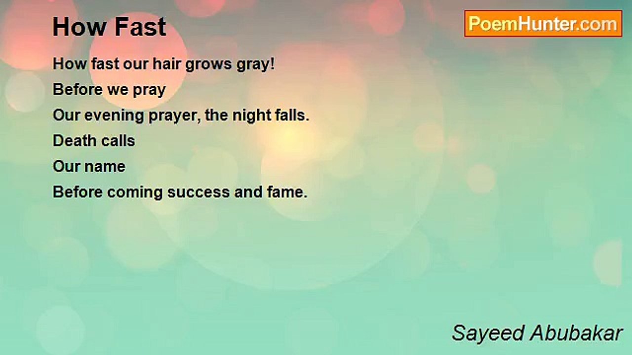Sayeed Abubakar - How Fast