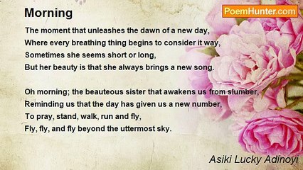 Asiki Lucky Adinoyi - Morning