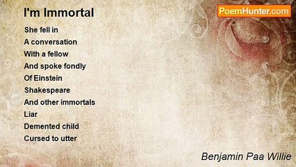 Benjamin Paa Willie - I'm Immortal