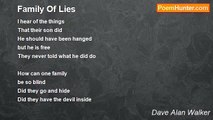 Dave Alan Walker - Family Of Lies