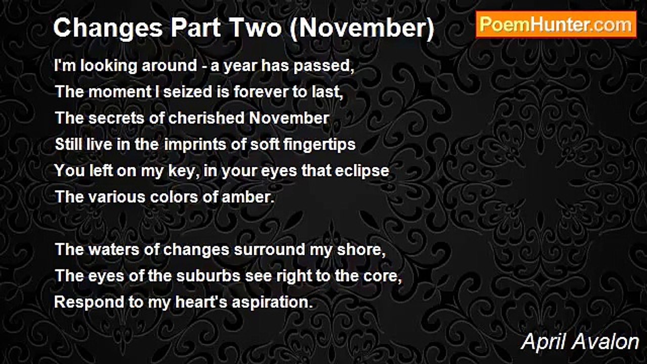 April Avalon - Changes Part Two (November)