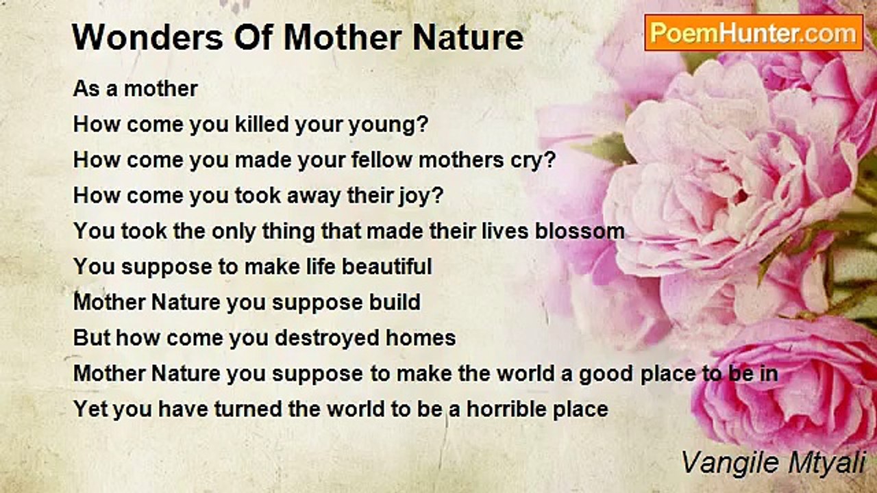 Vangile Mtyali - Wonders Of Mother Nature