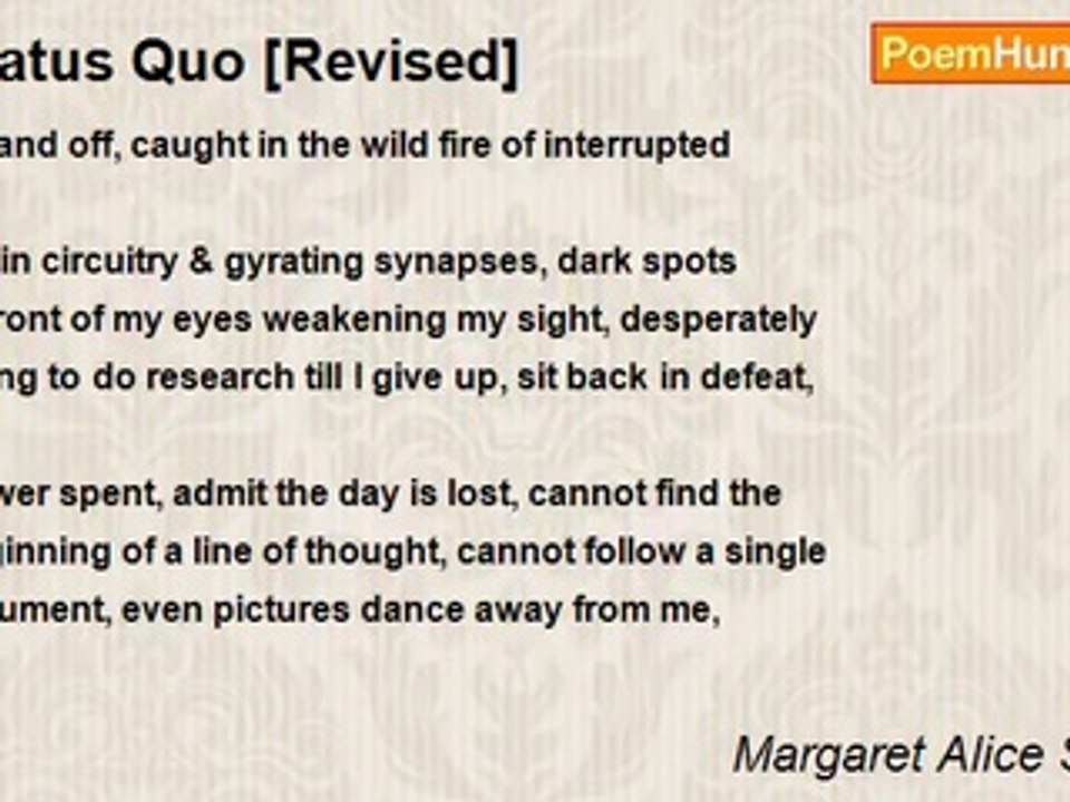 Margaret Alice Second - Status Quo [Revised]