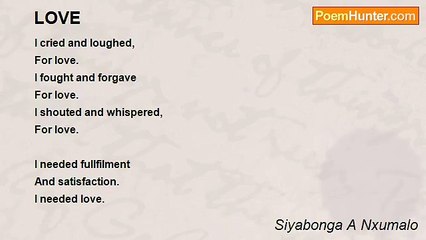 Siyabonga A Nxumalo - LOVE