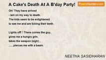 NEETHA SASIDHARAN - A Cake's Death At A B'day Party!