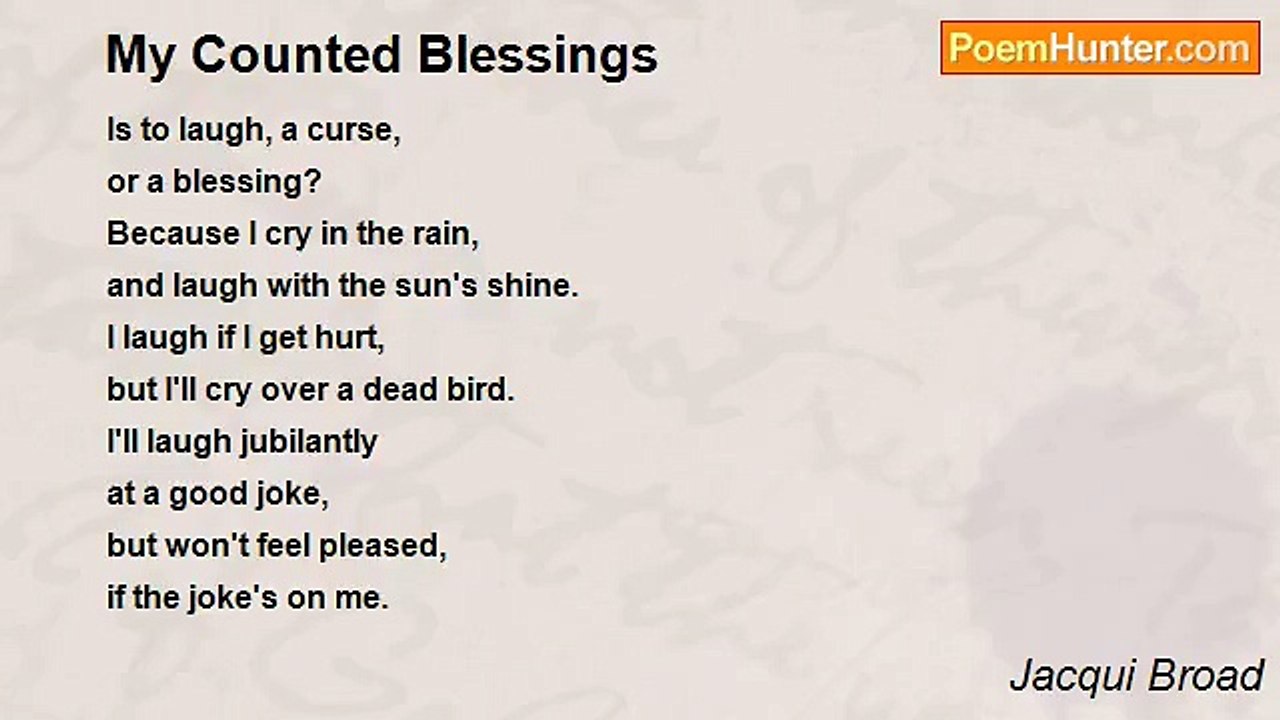 Jacqui Broad - My Counted Blessings