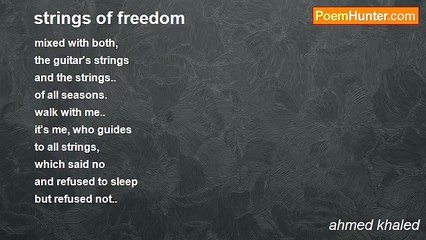 ahmed khaled - strings of freedom