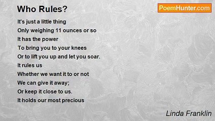 Linda Franklin - Who Rules?