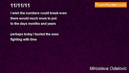 Miroslava Odalovic - 11/11/11